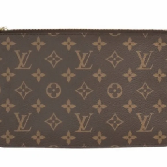 LOUIS VUITTON MONOGRAM NEVERFULL MM POCHETTE - Picture 1 of 9